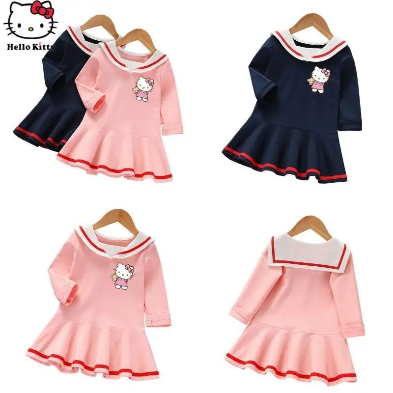 Sanrio Y2K Anime Hello Kitty Girl Dress Kawaii Baby Foreign Short-Sleeved College Style Skirt Cartoon Children Princess Dress
Sanrio Y2K Anime Hello Kitty Girl Dress Kawaii Baby Foreign Short-Sleeved College Style Skirt Cartoon Children Princess Dress
