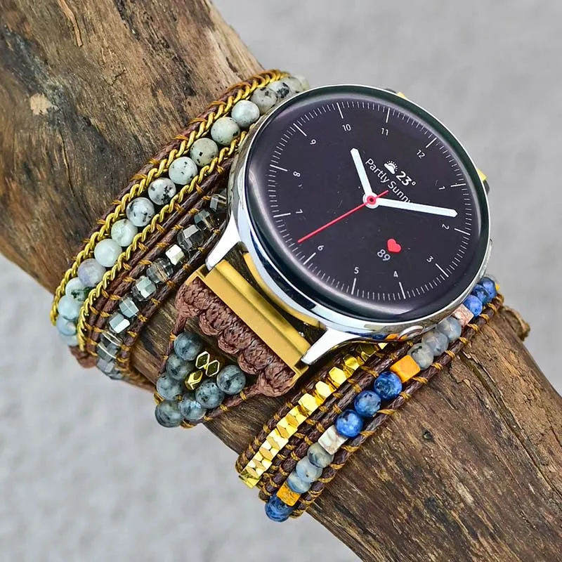 Multi-Wrap For Samsung Watch Strap Black Glitter Stone Bead Braided Wax Rope Bracelet 22mm 20mm For Garmin Vivoactive 3 Band
Multi-Wrap For Samsung Watch Strap Black Glitter Stone Bead Braided Wax Rope Bracelet 22mm 20mm For Garmin Vivoactive 3 Band