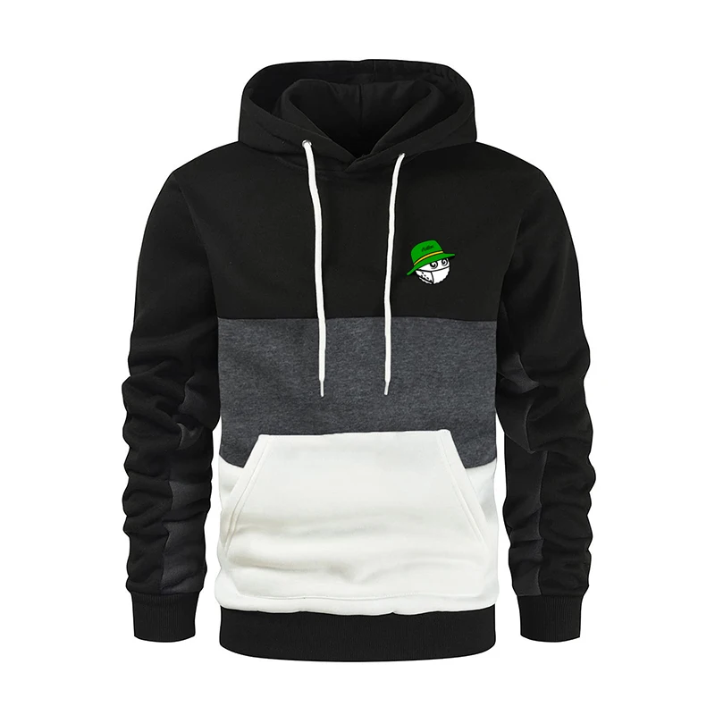 Men's Patchwork Hooded Sweatshirt Malbon Golf Brand Hoodies Casual Loose Fleece Warm Streetwear Male Fashion Winter Outwear
Men's Patchwork Hooded Sweatshirt Malbon Golf Brand Hoodies Casual Loose Fleece Warm Streetwear Male Fashion Winter Outwear