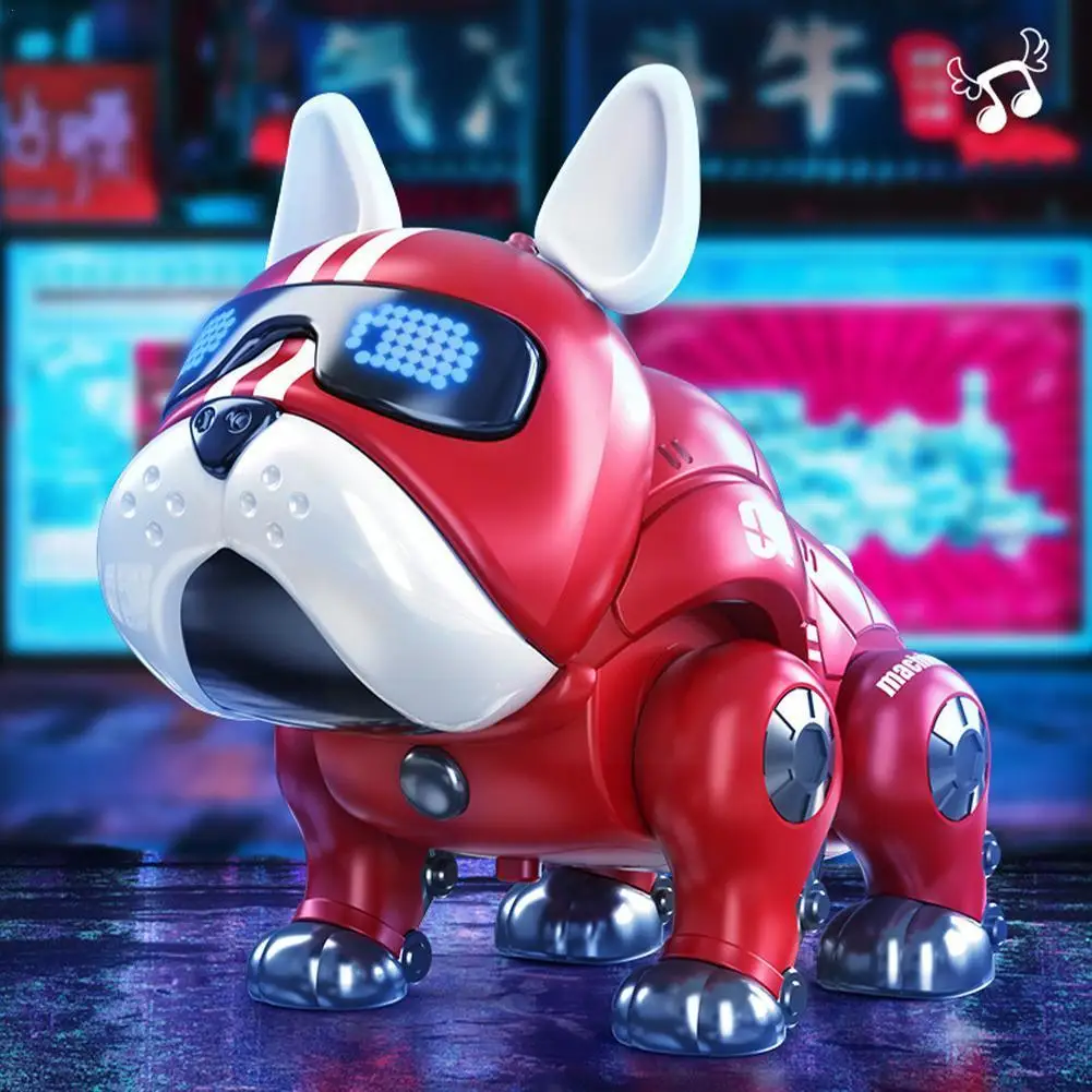 Dance Music Bulldog Robot Intelligent Interactive Dog With Light Toys For Children Kids Early Education Baby Toy Boys Girl V7Q5
Dance Music Bulldog Robot Intelligent Interactive Dog With Light Toys For Children Kids Early Education Baby Toy Boys Girl V7Q5
