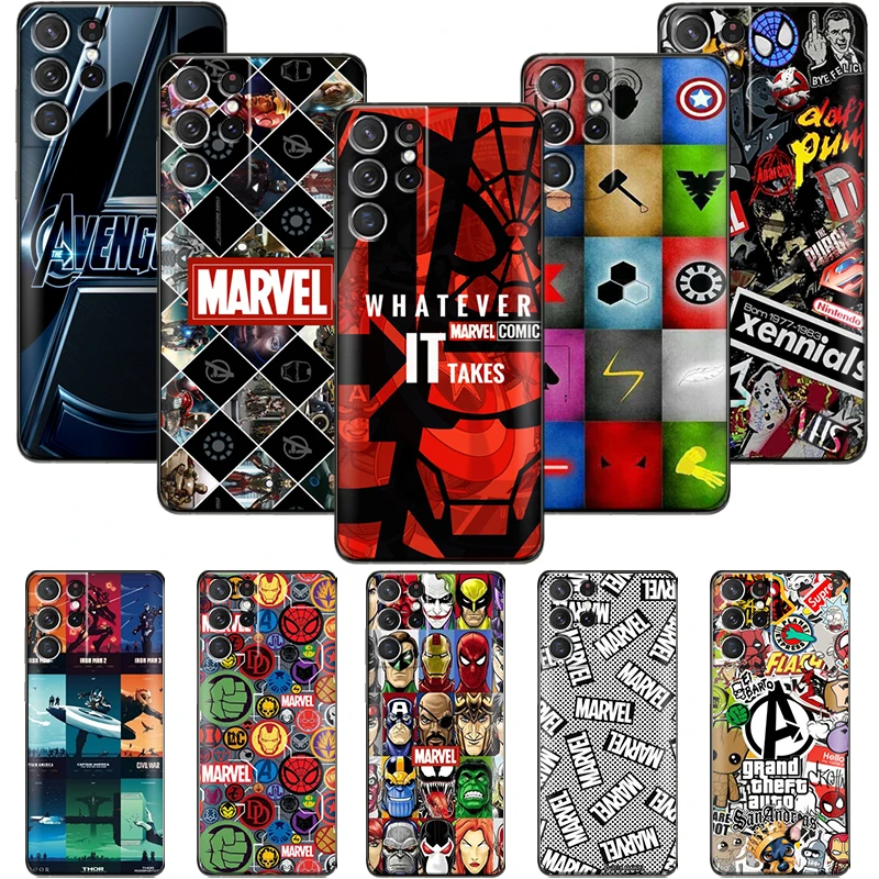 Marvel Fashion Logo For Samsung Galaxy 20 21 FE 22 Ultra Plus 5G S10 S10E Lite Plus 5G Phone Case Cover Carcasa TPU Shockproof
Marvel Fashion Logo For Samsung Galaxy 20 21 FE 22 Ultra Plus 5G S10 S10E Lite Plus 5G Phone Case Cover Carcasa TPU Shockproof
