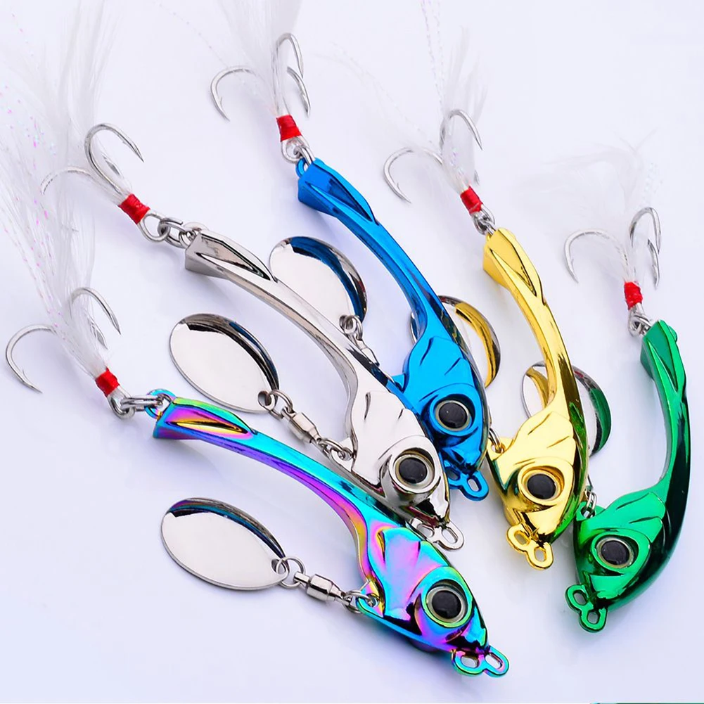 Fishing Lure Bait Rotating Sequin Long Throw VIB Metal Bait Hook Metal Spoon Spinner Fishing Wobblers 9g 13g 17g
Fishing Lure Bait Rotating Sequin Long Throw VIB Metal Bait Hook Metal Spoon Spinner Fishing Wobblers 9g 13g 17g