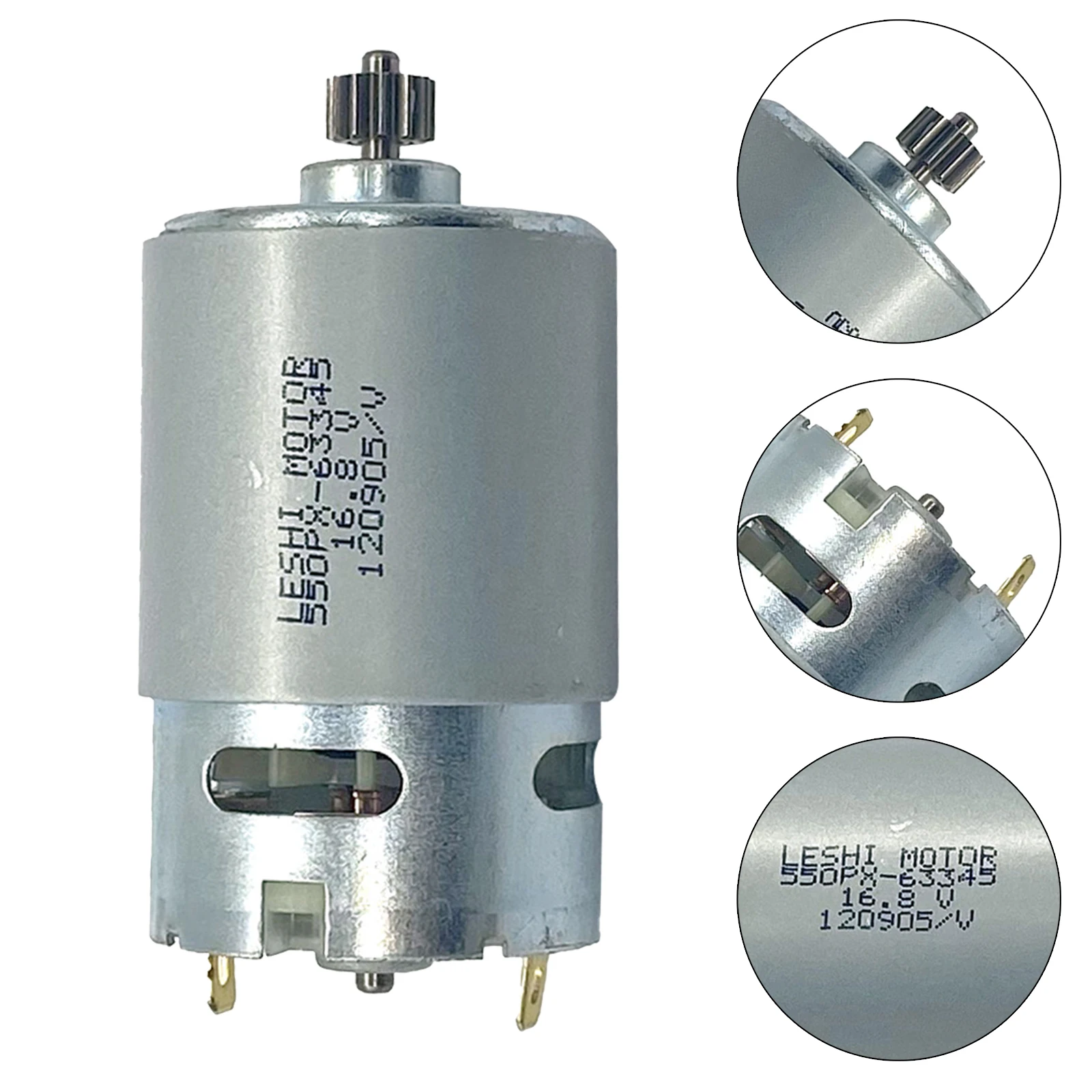 Двигатель постоянного тока RS55016.8V с двумя скоростями, 12 зубцами и шестерней с высоким крутящим моментом для электрической дрели, отвертки 400-19500 об/мин, сменный двигатель
Двигатель постоянного тока RS55016.8V с двумя скоростями, 12 зубцами и шестерней с высоким крутящим моментом для электрической дрели, отвертки 400-19500 об/мин, сменный двигатель