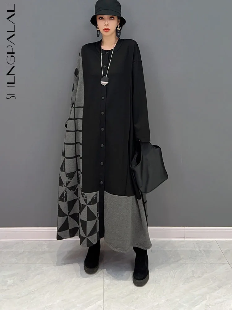 SHENGPALAE Patchwork Print Dress For Women Pocket Loose 2023 Spring Casual Fashion Single Breasted Clothes Y2k All Match 5R194
SHENGPALAE Patchwork Print Dress For Women Pocket Loose 2023 Spring Casual Fashion Single Breasted Clothes Y2k All Match 5R194