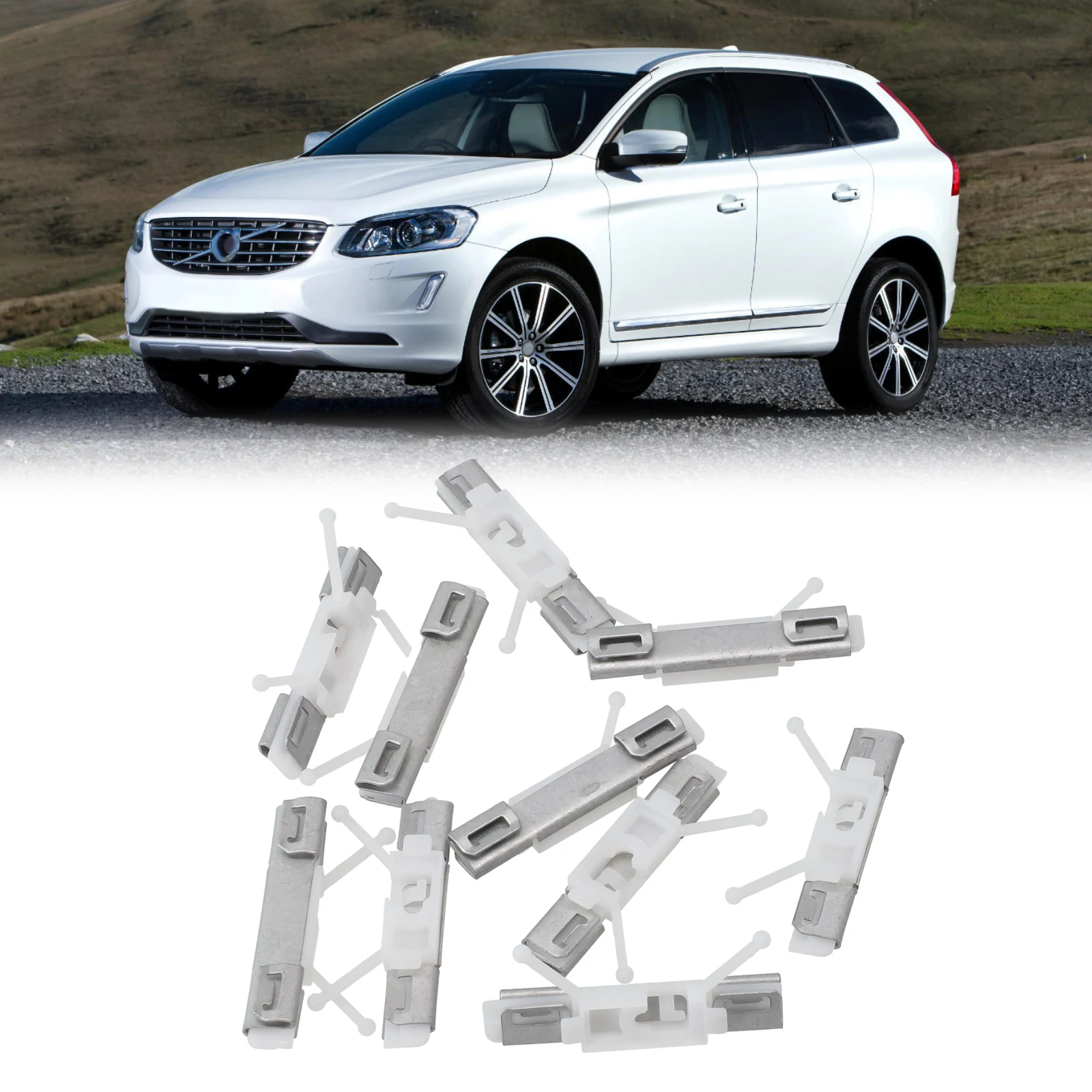Ront Windshield Post Windshield Post Clip For Volvo XC60 Front Windshield Metal Plastic Plug-and-play White 10Pcs
Ront Windshield Post Windshield Post Clip For Volvo XC60 Front Windshield Metal Plastic Plug-and-play White 10Pcs