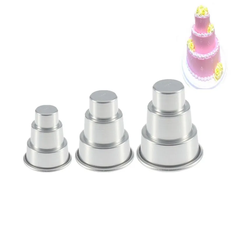 Stainless steel Practical Special Pudding Mould DIY Mini 3-Tier Cupcake Chocolate Cake Mold Baking Pan Party Food Mould
Stainless steel Practical Special Pudding Mould DIY Mini 3-Tier Cupcake Chocolate Cake Mold Baking Pan Party Food Mould