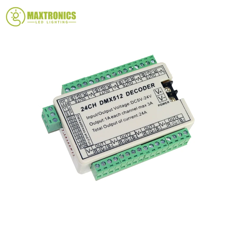 Лучшая цена 1 шт. 24CH Dmx 512 светодиодный декодер контроллер используется для светодиодной ленты светильник ная лампа бесплатная доставка
Лучшая цена 1 шт. 24CH Dmx 512 светодиодный декодер контроллер используется для светодиодной ленты светильник ная лампа бесплатная доставка