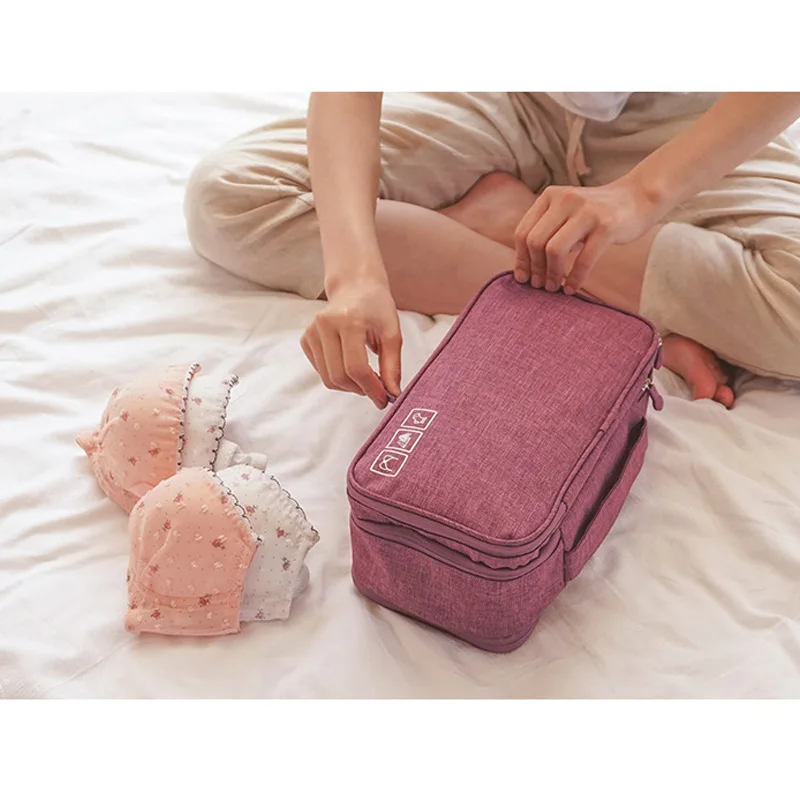 High Quality Multifunctional Large Capacity Travel Underwear Bag Bra storage bag Clothes underwear separate storage bag Travel 
High Quality Multifunctional Large Capacity Travel Underwear Bag Bra storage bag Clothes underwear separate storage bag Travel