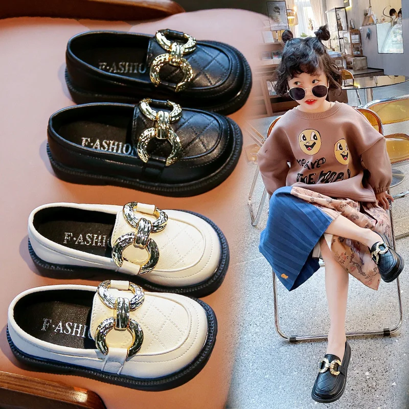 Girls Soft Bottom Casual Leather Shoes 2022 Spring Autumn Kids Loafers Children's Metal Dress Fashion Flats Boat Moccasins
Girls Soft Bottom Casual Leather Shoes 2022 Spring Autumn Kids Loafers Children's Metal Dress Fashion Flats Boat Moccasins