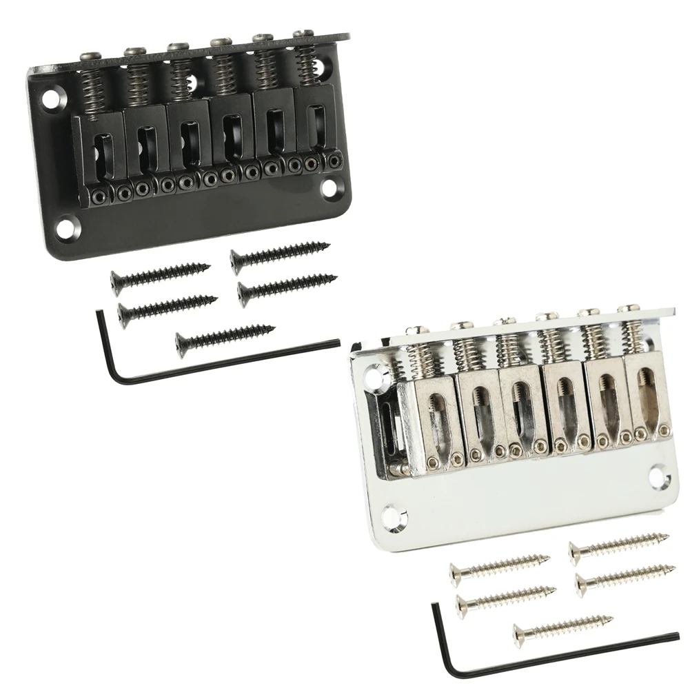 6 String 78MM Hardtail Top Load Bridge For Strat TL Electric Guitar With Screws Fixed Hardtail Saddle Electric Guitar Bridge
6 String 78MM Hardtail Top Load Bridge For Strat TL Electric Guitar With Screws Fixed Hardtail Saddle Electric Guitar Bridge