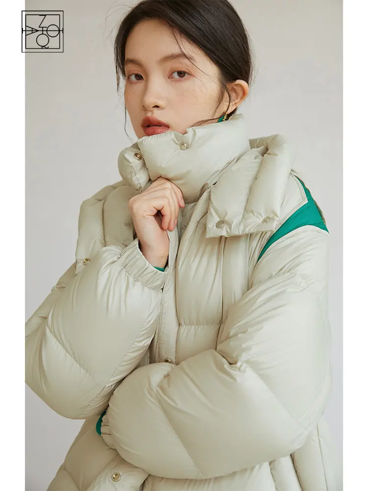 ZIQIAO Commuter Light Goose Down Jacket for Women Winter High-quality Stand-up Collar Long and Short Casual Down Jacket Women
ZIQIAO Commuter Light Goose Down Jacket for Women Winter High-quality Stand-up Collar Long and Short Casual Down Jacket Women