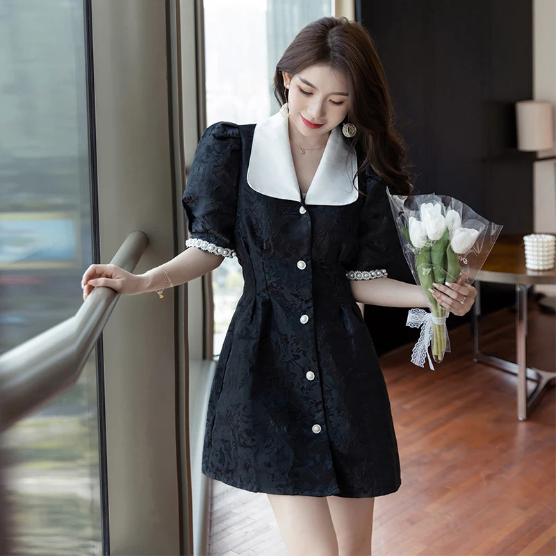 Женское платье с квадратным вырезом, облегающее платье во французском стиле с буффами на рукавах и вырезами, лето 2022 
Женское платье с квадратным вырезом, облегающее платье во французском стиле с буффами на рукавах и вырезами, лето 2022