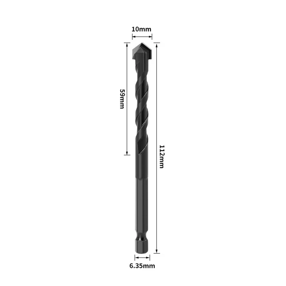 5/6/8/10/12mm Black Hexagonal Shank Drill Universal Drilling Tool For Electric Hand Bench Drill Drilling Concrete Wall Brick
5/6/8/10/12mm Black Hexagonal Shank Drill Universal Drilling Tool For Electric Hand Bench Drill Drilling Concrete Wall Brick