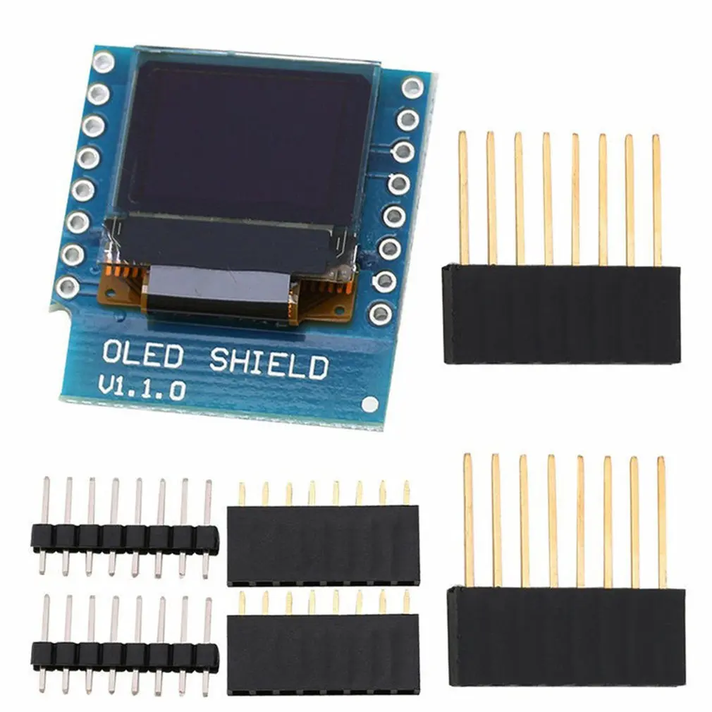 0.66 Inch OLED Display Module For WEMOS D1 MINI ESP32 Module Arduino AVR STM32 64x48 LCD Screen IIC I2C OLED
0.66 Inch OLED Display Module For WEMOS D1 MINI ESP32 Module Arduino AVR STM32 64x48 LCD Screen IIC I2C OLED