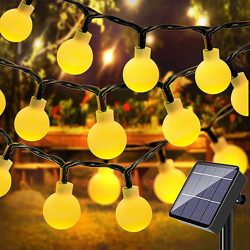 Fairy String Lights Solar Light Outdoor 8 Modes 100LED Waterproof Globe Starry Strings for Christmas Bedroom Garden Yard Wedding
Fairy String Lights Solar Light Outdoor 8 Modes 100LED Waterproof Globe Starry Strings for Christmas Bedroom Garden Yard Wedding
