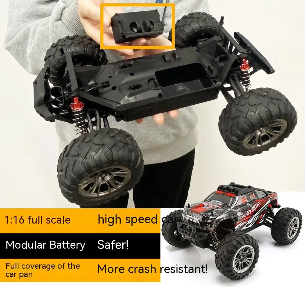 35 Km/h 1:16 Rock Crawler 4WD RC Car High Speed Brushless Brushed Remote Control Truck 2.4GHz Climbing Racing Adults Boys Gift
35 Km/h 1:16 Rock Crawler 4WD RC Car High Speed Brushless Brushed Remote Control Truck 2.4GHz Climbing Racing Adults Boys Gift