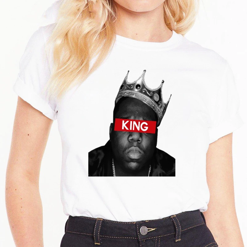 Biggie Smalls America Hiphop, новые большие Симпатичные женские топы, футболка, модная футболка с мультяшным принтом и круглым вырезом, женская футболка ...
Biggie Smalls America Hiphop, новые большие Симпатичные женские топы, футболка, модная футболка с мультяшным принтом и круглым вырезом, женская футболка ...