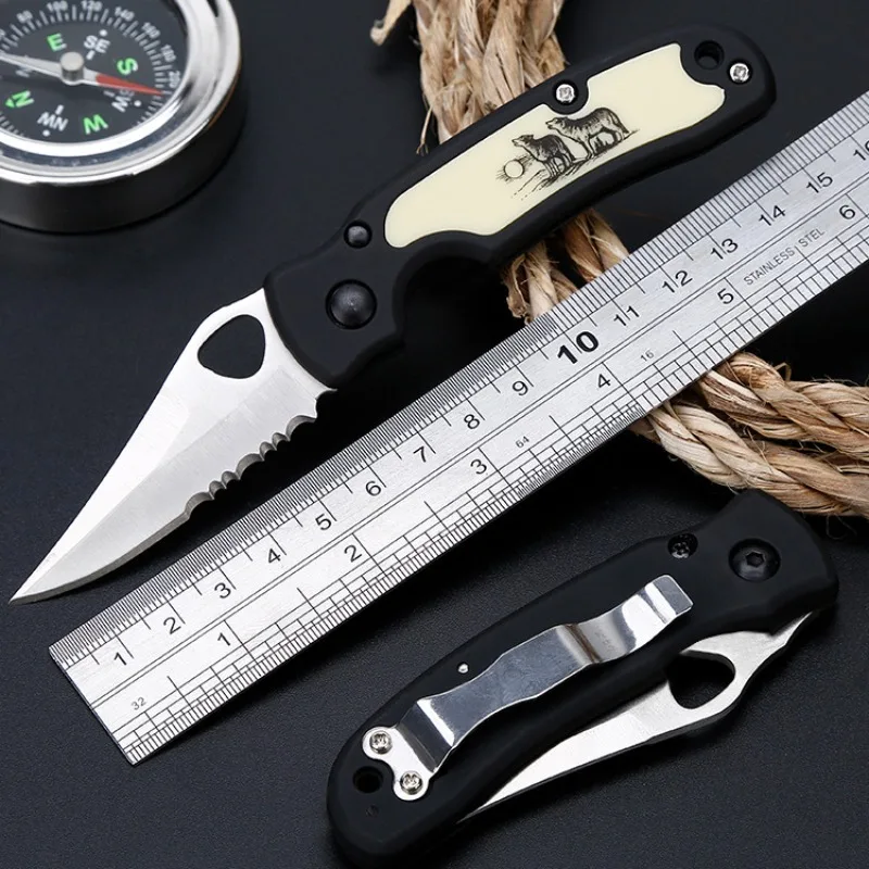 Tactical High Hardness Folding Knife Wilderness Survival Multi-functional Folding Knife Outdoor Pocket Knife Gadget for Men
Tactical High Hardness Folding Knife Wilderness Survival Multi-functional Folding Knife Outdoor Pocket Knife Gadget for Men