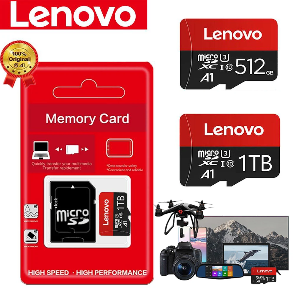 Lenovo Class 10 Micro TF SD Card Memory Card Mini Sd Card 16GB 32GB 64GB 128GB 256GB 512GB 1TB Tarjeta Microdrive Mini TF Card
Lenovo Class 10 Micro TF SD Card Memory Card Mini Sd Card 16GB 32GB 64GB 128GB 256GB 512GB 1TB Tarjeta Microdrive Mini TF Card
