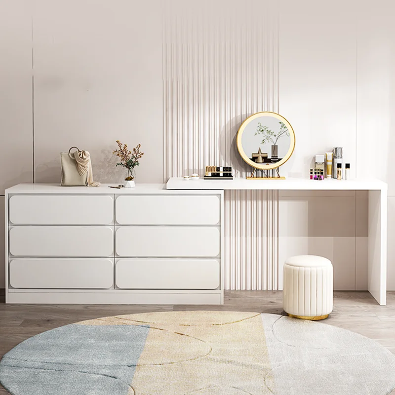 Waterprrof White Dresser Drawers Minimal Aesthetic Hotel Bedroom Makeup Table Wood Women Modern Mesa Maquillaje Funiture
Waterprrof White Dresser Drawers Minimal Aesthetic Hotel Bedroom Makeup Table Wood Women Modern Mesa Maquillaje Funiture