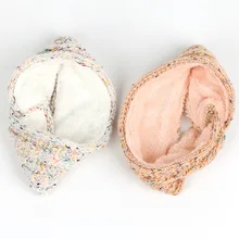 Ladies Knit Headband Wool Mixed Color Thermal Ear Protection Turban Hair Accessories Wide Headwear Hair Band Ear Warmer Headband