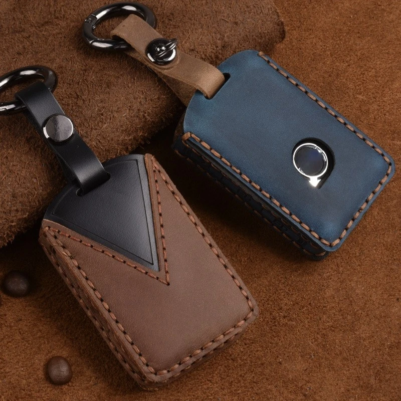 Luxury Leather Smart Car Key Cover Case Fob Protector for Volvo Xc60 S90 Xc90 Xc40 Accessories Remote Keychain Holder Shell Bag
Luxury Leather Smart Car Key Cover Case Fob Protector for Volvo Xc60 S90 Xc90 Xc40 Accessories Remote Keychain Holder Shell Bag