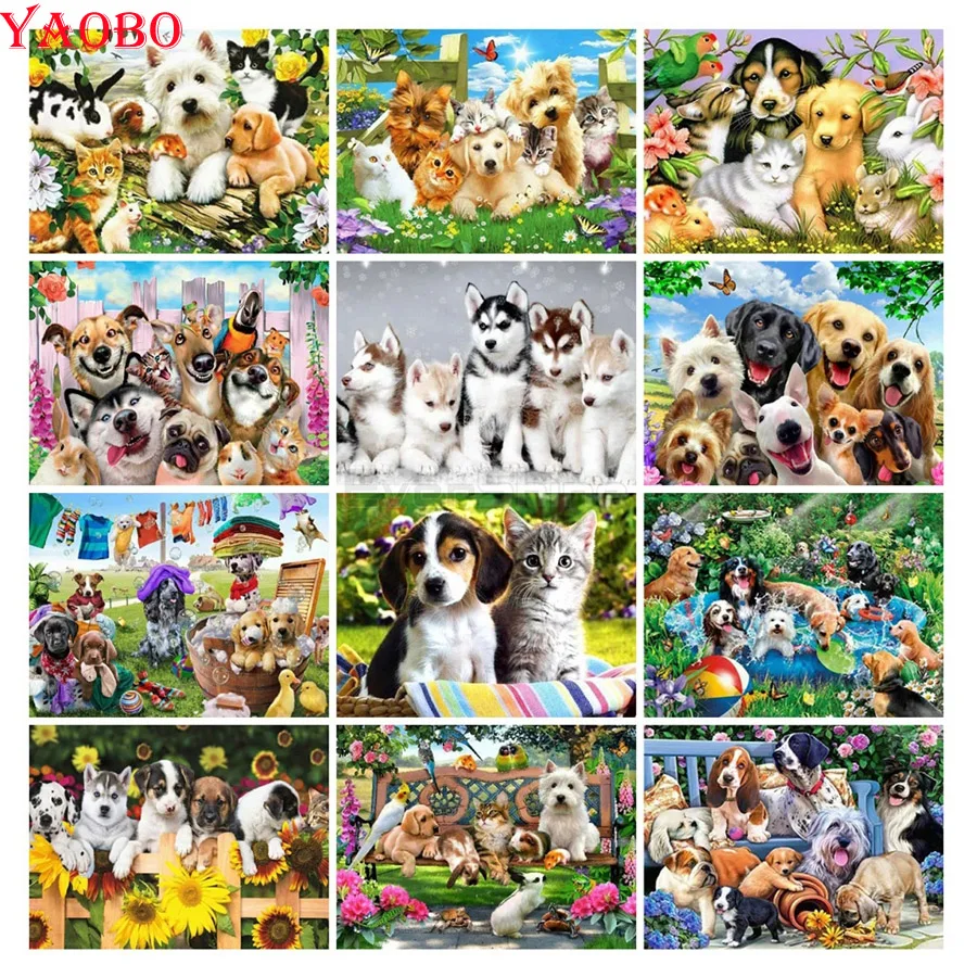 Diamond Mosaic Animals Series 5D Diamond Painting Dogs Cats Cross Stitch Kits Crystal Embroidery Picture Decor Home
Diamond Mosaic Animals Series 5D Diamond Painting Dogs Cats Cross Stitch Kits Crystal Embroidery Picture Decor Home