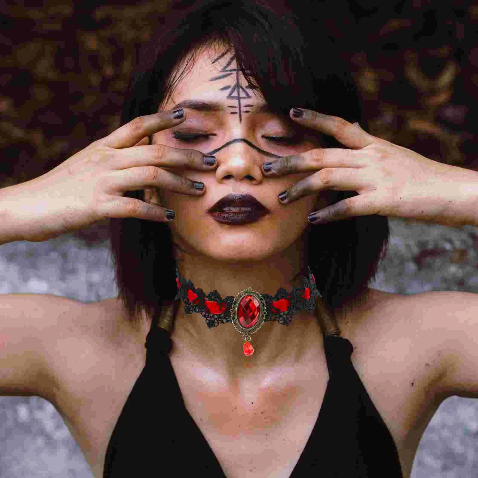 Choker Necklace Women Punk Chocker Lace Red Goth Necklaces Nightclub Neck Pendant Steampunk
Choker Necklace Women Punk Chocker Lace Red Goth Necklaces Nightclub Neck Pendant Steampunk
