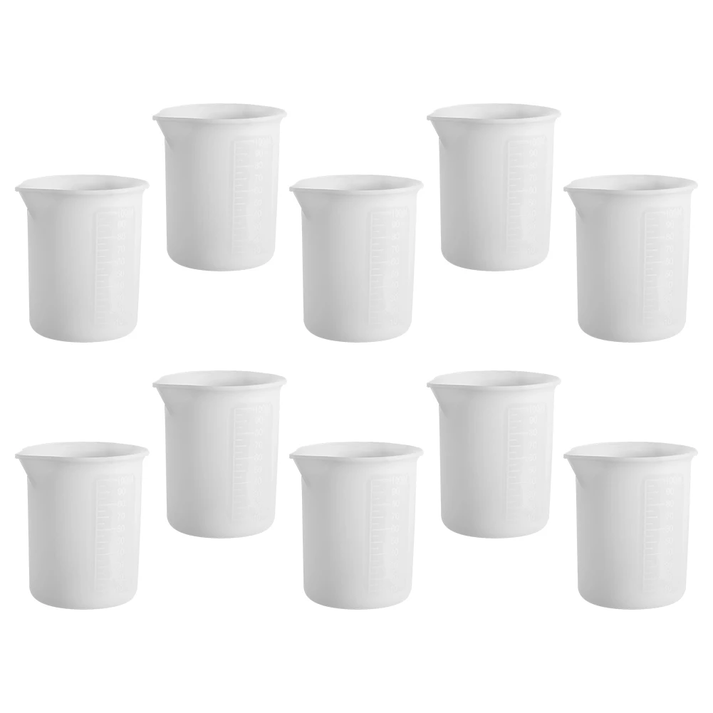 10pcs 100ml Mixing Silicone Measuring Cup Precise Epoxy Resin Reusable DIY Craft Non Stick For Liquid Jewelry Making Casting
10pcs 100ml Mixing Silicone Measuring Cup Precise Epoxy Resin Reusable DIY Craft Non Stick For Liquid Jewelry Making Casting
