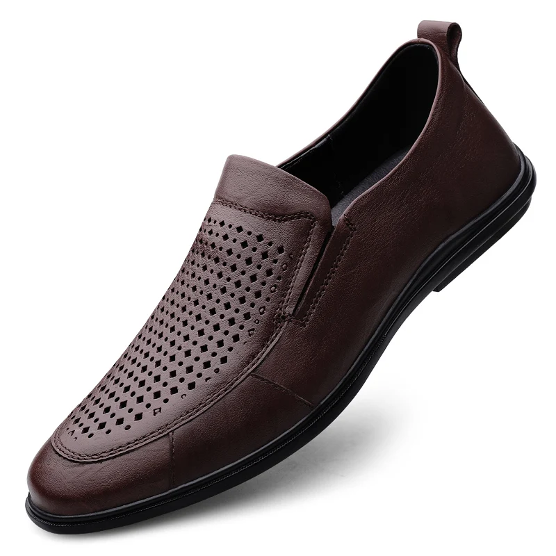 New Trend Men Slip On Shoes Breathable Leather Loafers Shoes For Mens Wearable Walking Shoes Man Comfortable Adult Casual Shoes
New Trend Men Slip On Shoes Breathable Leather Loafers Shoes For Mens Wearable Walking Shoes Man Comfortable Adult Casual Shoes