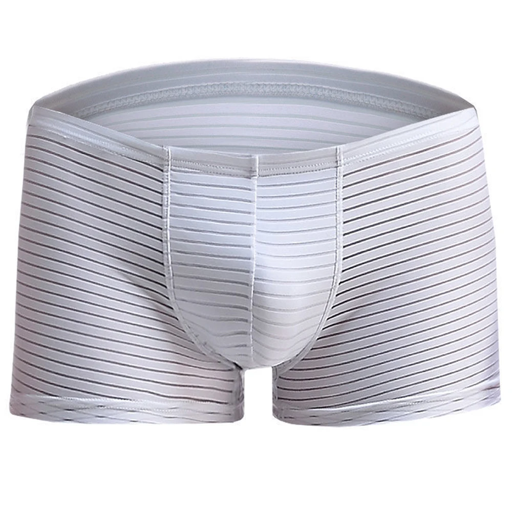 Men's Panties Sexy Stripe Underwear Sheer Mesh Boxers See Through Underpants Shorts Calzoncillo Hombre Comfortable Boxer
Men's Panties Sexy Stripe Underwear Sheer Mesh Boxers See Through Underpants Shorts Calzoncillo Hombre Comfortable Boxer