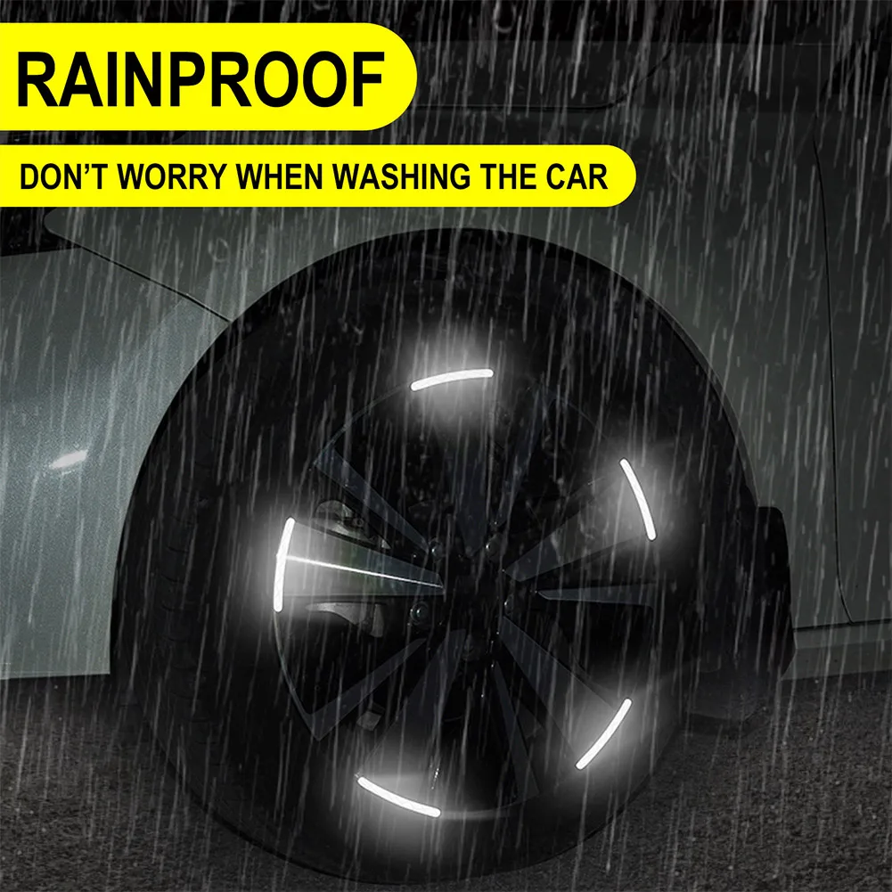 20pcs Reflective Car Wheel Rim Decal Sticker Waterproof For Car Motorcycle Bike Nano Tape Walking At Night Warning Auto Accessor
20pcs Reflective Car Wheel Rim Decal Sticker Waterproof For Car Motorcycle Bike Nano Tape Walking At Night Warning Auto Accessor