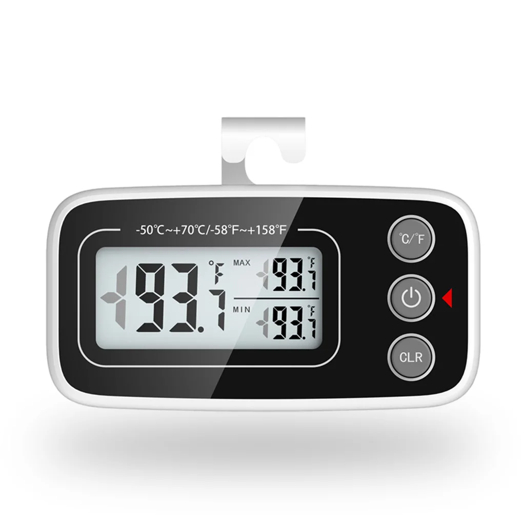 Electronic Digital Refrigerator Thermometer LCD Screen Fridge Freezer Temperature With High & Low -20°C To 50°C Anti-humidity
Electronic Digital Refrigerator Thermometer LCD Screen Fridge Freezer Temperature With High & Low -20°C To 50°C Anti-humidity