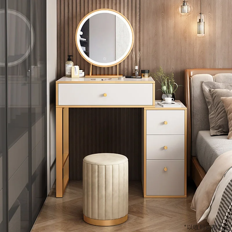 Vanity Drawer Dressing Table Mobile Cabinets Accessory Mirror Computer Light Dressing Table Luxury Toaletka Modern Furniture
Vanity Drawer Dressing Table Mobile Cabinets Accessory Mirror Computer Light Dressing Table Luxury Toaletka Modern Furniture