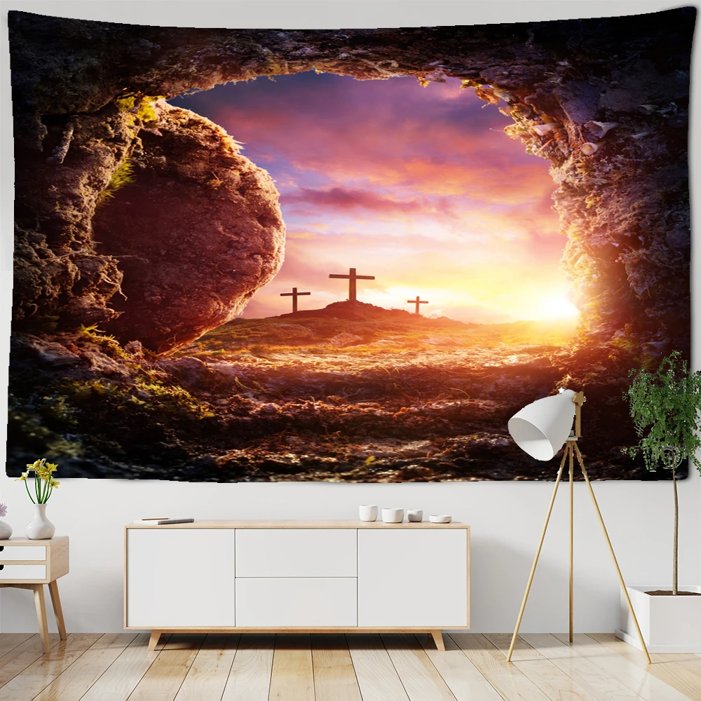 natural landscape Wall Hanging Mandala Nordic style Jesus Christ Pattern Tapestry Home Decor Living Room Background Wall Cloth
natural landscape Wall Hanging Mandala Nordic style Jesus Christ Pattern Tapestry Home Decor Living Room Background Wall Cloth