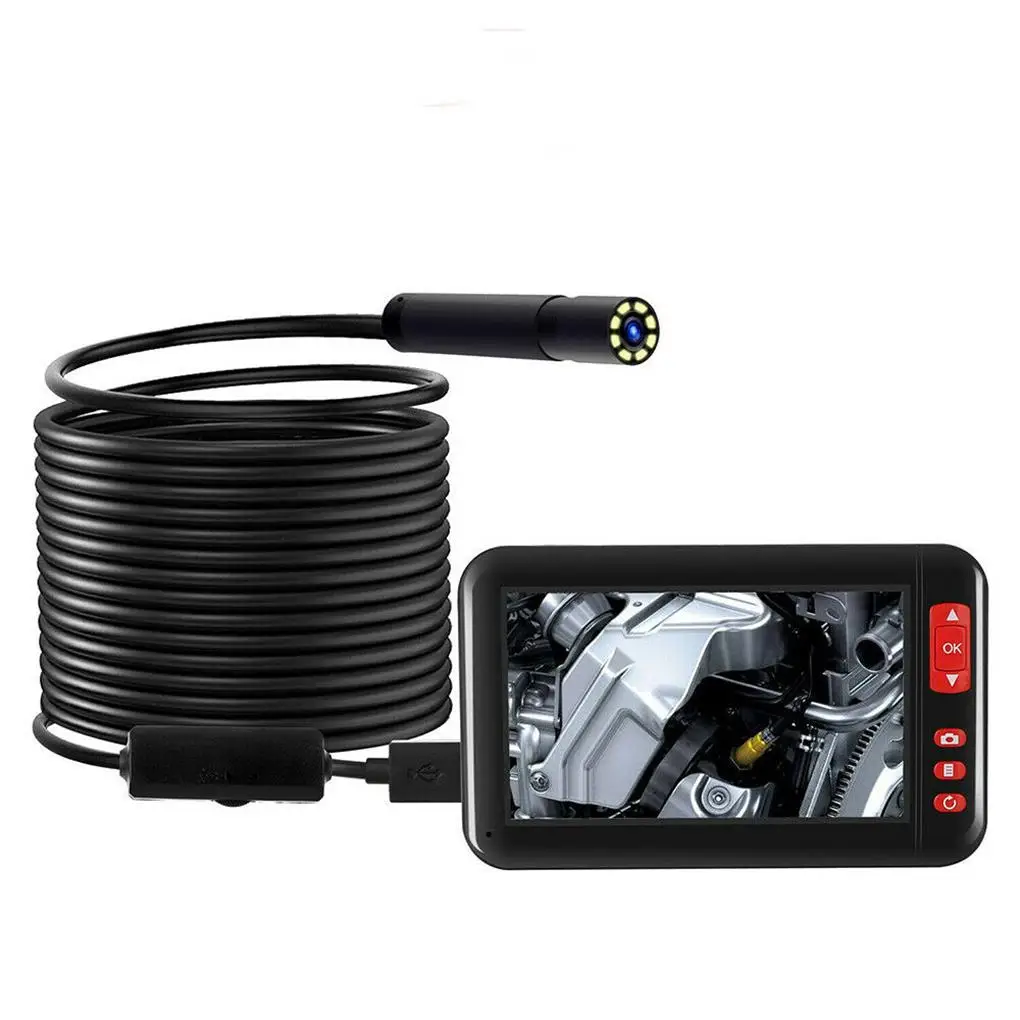 4.3" 1080P Camera Inspection Borescope Endoscope Pipe Tube Scope Car Repair Tool (10M)
4.3" 1080P Camera Inspection Borescope Endoscope Pipe Tube Scope Car Repair Tool (10M)