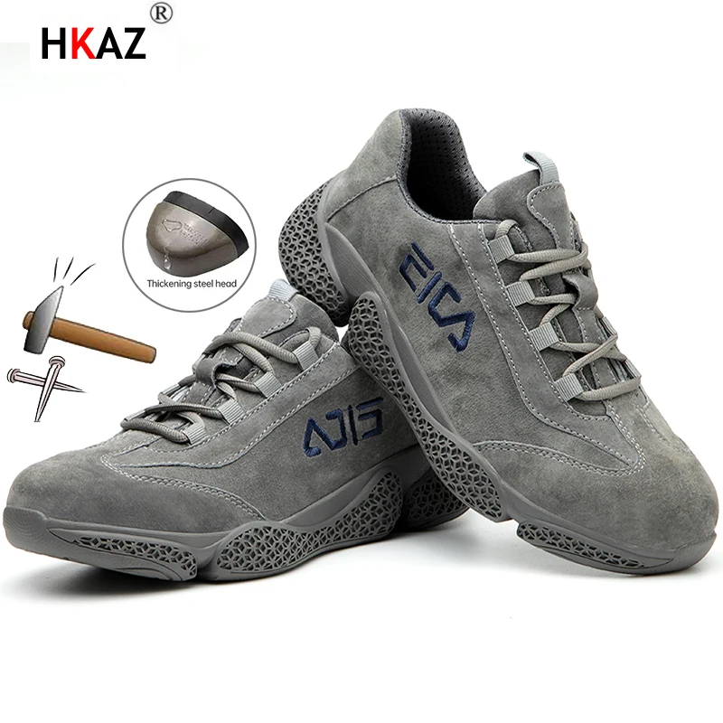 Breathable Quality Indestructible Safety Shoes Men Work Sneakers Boots Men Puncture-Proof work Boots Steel Toe Shoes D1113
Breathable Quality Indestructible Safety Shoes Men Work Sneakers Boots Men Puncture-Proof work Boots Steel Toe Shoes D1113