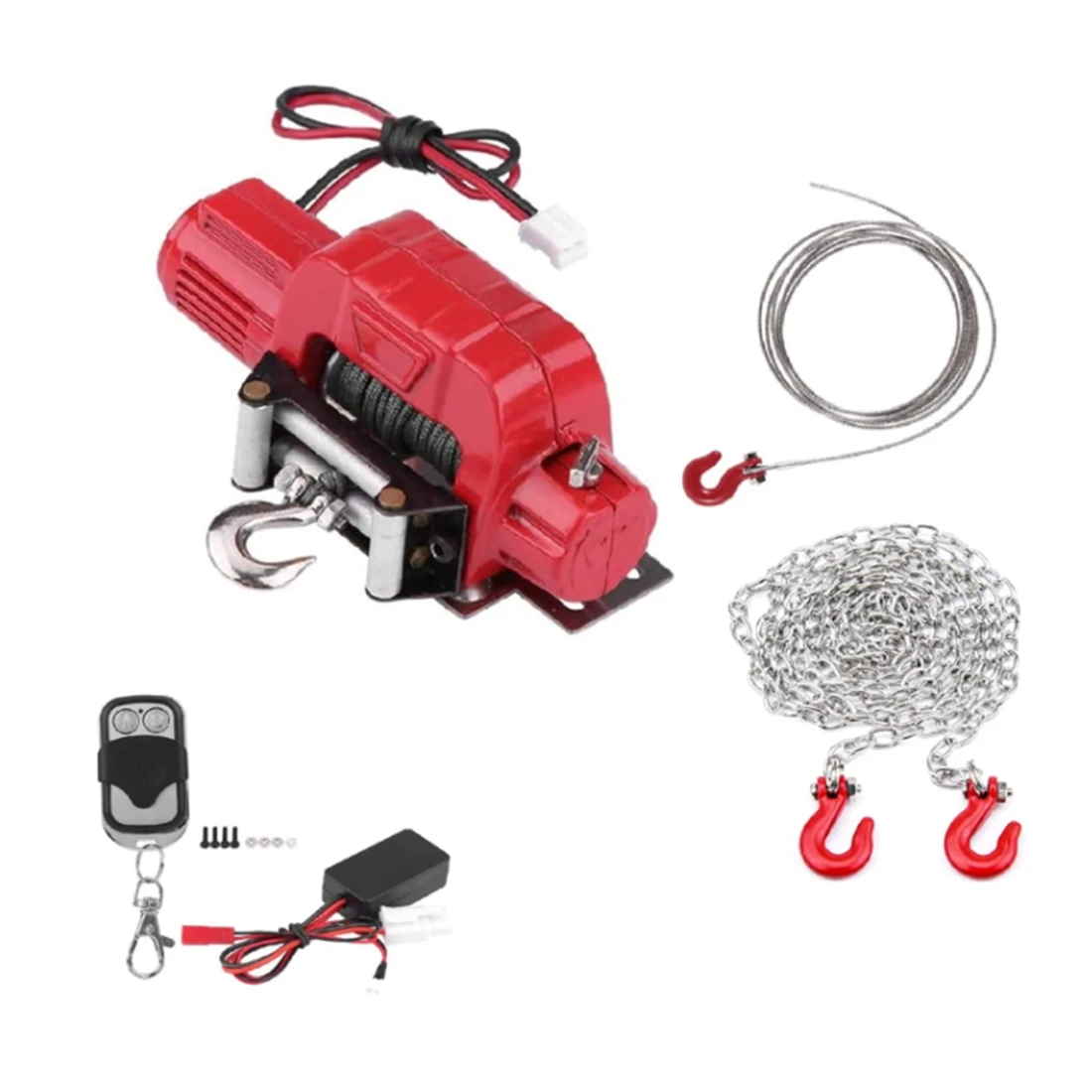 1/10 RC Winch RC Metal Electric Winch for RC Rock Crawler SCX10 D90 TF2 TRX4 Model Vehicle Upgrade Part with Controller
1/10 RC Winch RC Metal Electric Winch for RC Rock Crawler SCX10 D90 TF2 TRX4 Model Vehicle Upgrade Part with Controller