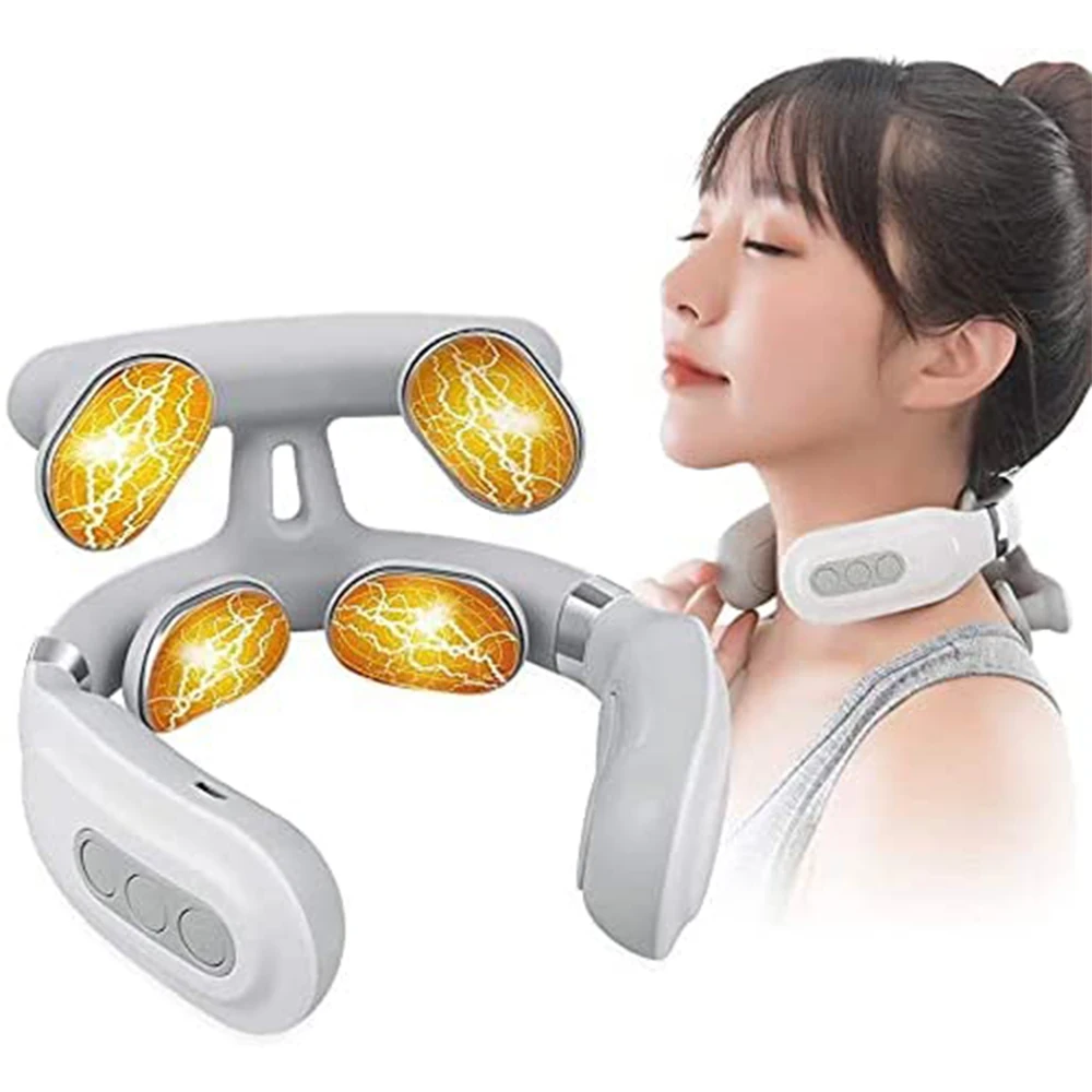 4 Heads Neck Massager Shoulder Cervical Massager Multifunctional Electric Hot Compress Pulse Neck Protector Rechargeable Massage
4 Heads Neck Massager Shoulder Cervical Massager Multifunctional Electric Hot Compress Pulse Neck Protector Rechargeable Massage