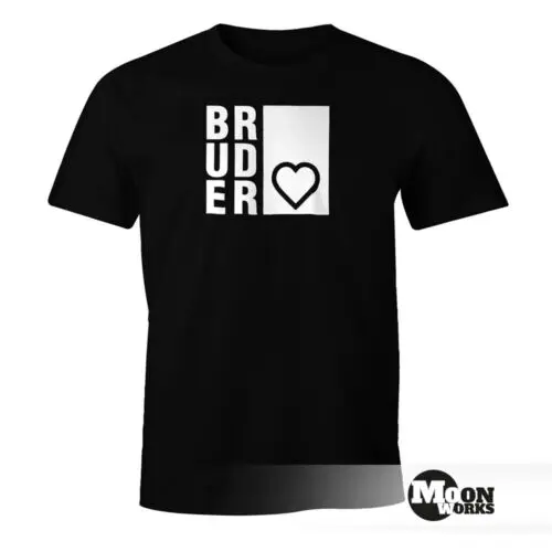 Футболка Herren футболка Bruderherz Bruder Geschenk geburtdeer FunShirt Moonworks®