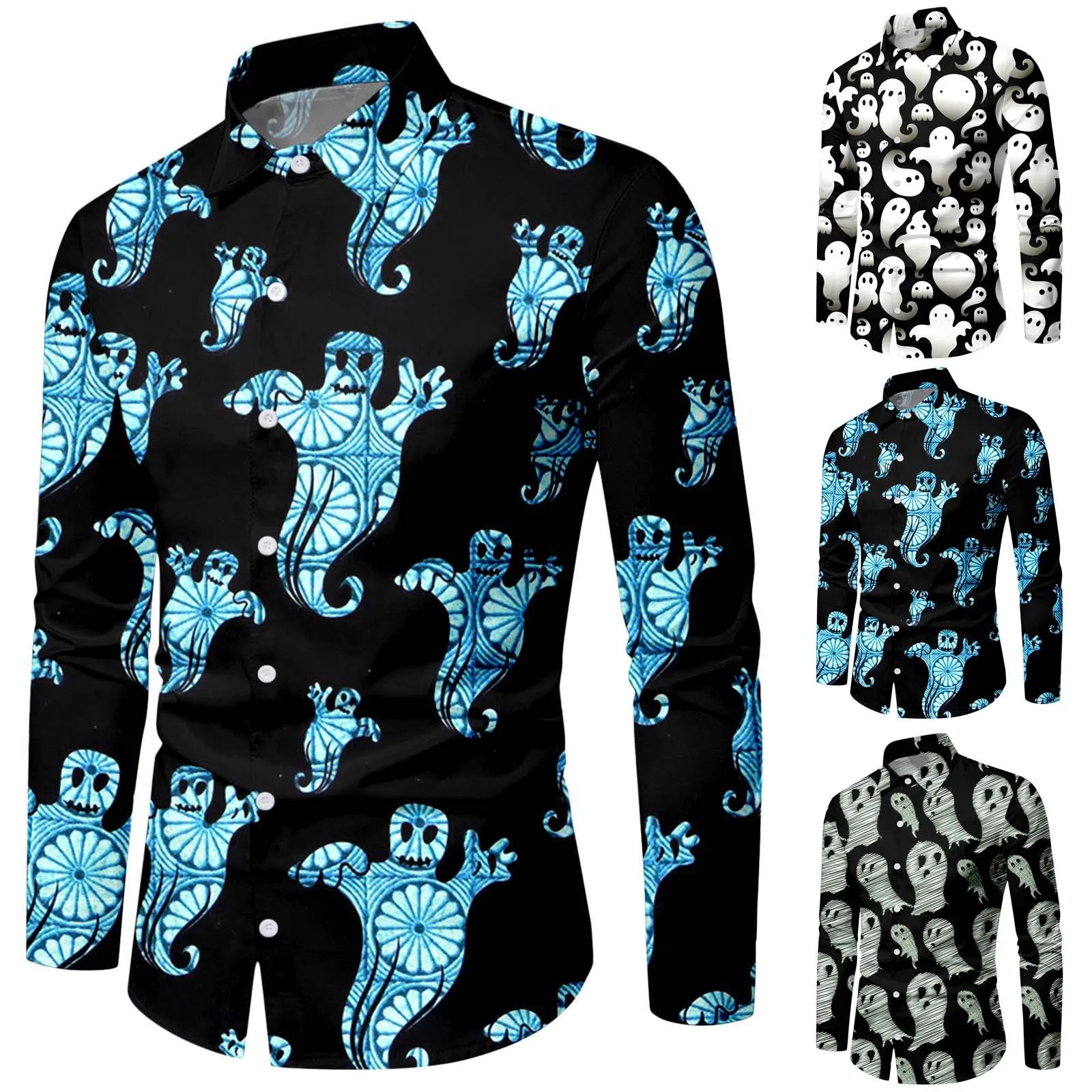 Long Sleeve Fashion Shirts Men Male Party Halloween Specter Print Shirt Long Sleeve Turn Down Collar Corduroy Shirt B Shirt
Long Sleeve Fashion Shirts Men Male Party Halloween Specter Print Shirt Long Sleeve Turn Down Collar Corduroy Shirt B Shirt