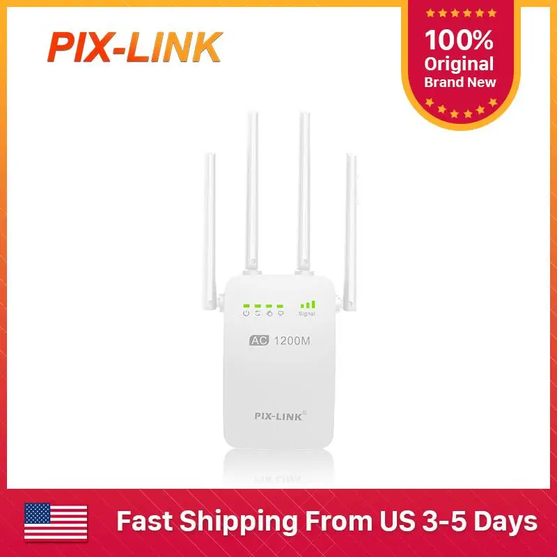 Двухдиапазонный Wi-Fi ретранслятор PIXLINK 1200 Мбит/с 2,4 ГГц и 5 ГГц, беспроводной удлинитель 802.11ac, мощный телефон, большой диапазон 2 антенны
Двухдиапазонный Wi-Fi ретранслятор PIXLINK 1200 Мбит/с 2,4 ГГц и 5 ГГц, беспроводной удлинитель 802.11ac, мощный телефон, большой диапазон 2 антенны