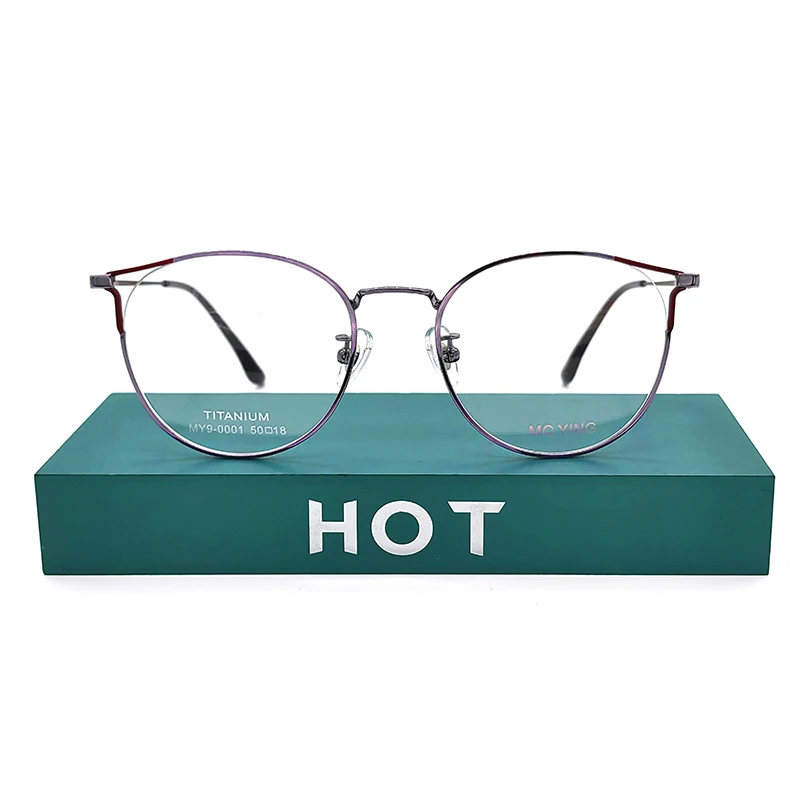 

PMPUI 2022 Fashion Anti Blue Light Reading Glasses Women Metal Myopia Prescription Glasses Women's Simple Optical Glasses Frame