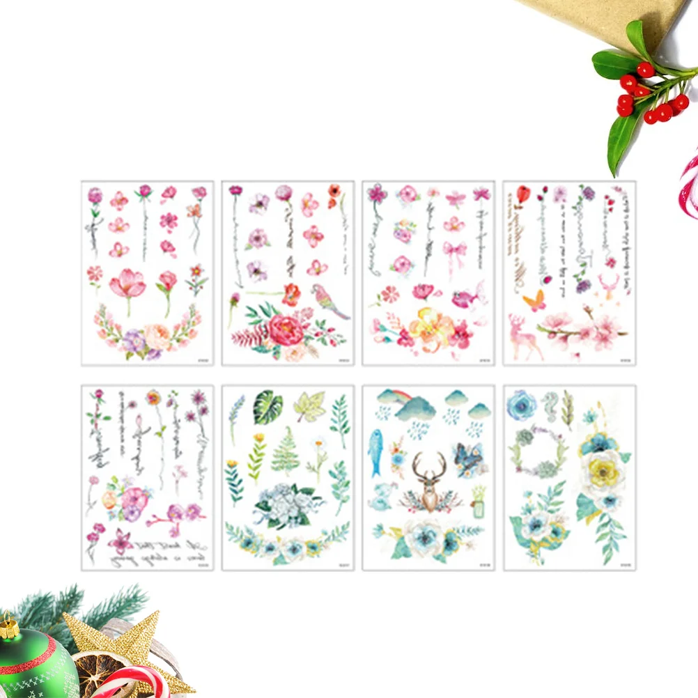 8 Sheet Decal Stickers Tattoo Paper Flowers Flower Sticker Woman Decals Woman Decals Flower Tattoo Men Women
8 Sheet Decal Stickers Tattoo Paper Flowers Flower Sticker Woman Decals Woman Decals Flower Tattoo Men Women