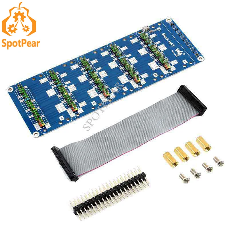 Raspberry Pi Stack HAT 5 комплектов 2-х контактного разъема, внешний USB-порт питания
Raspberry Pi Stack HAT 5 комплектов 2-х контактного разъема, внешний USB-порт питания