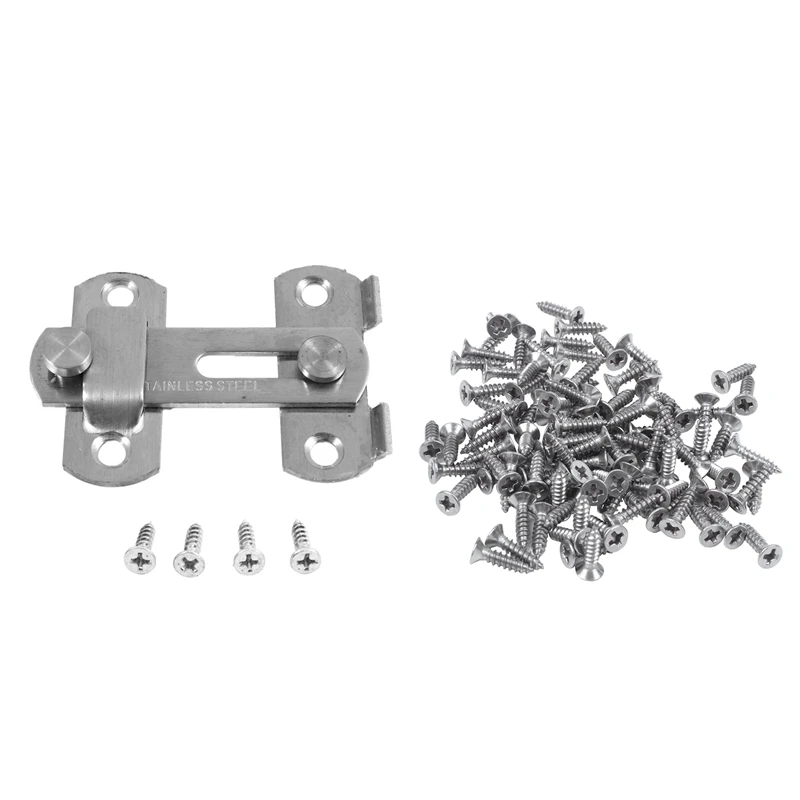 1Set Hasp Latch METAL Hasp Latch Lock Sliding Door Lock For Window Cabinet Fitting & 100X Stainless Steel Flat Head Phillips Sel
1Set Hasp Latch METAL Hasp Latch Lock Sliding Door Lock For Window Cabinet Fitting & 100X Stainless Steel Flat Head Phillips Sel