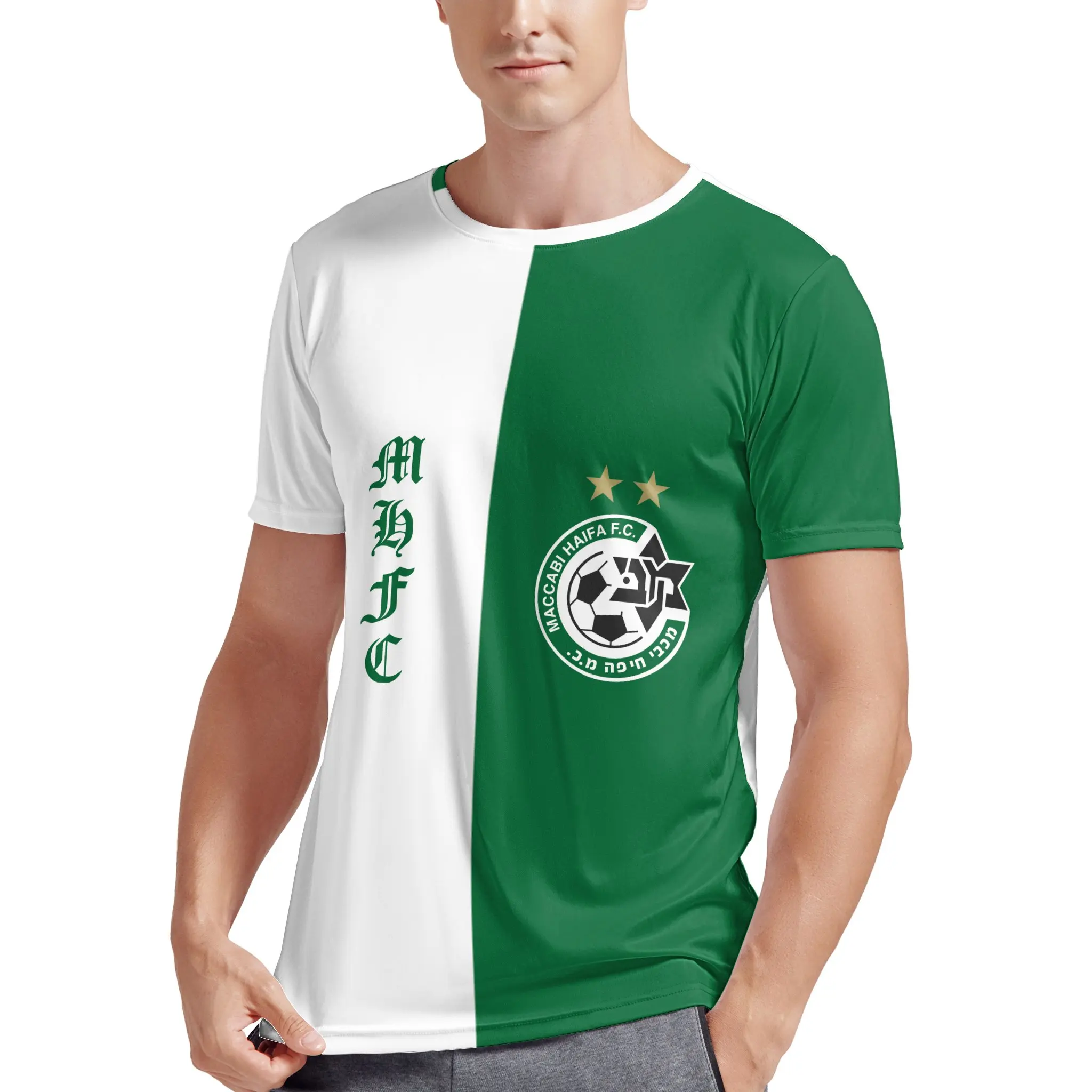 Футболка Maccabi Haifa с изображением Израиля, летние мужские футболки большого размера с изображением флага и короткими рукавами, зеленые обезь...
Футболка Maccabi Haifa с изображением Израиля, летние мужские футболки большого размера с изображением флага и короткими рукавами, зеленые обезь...