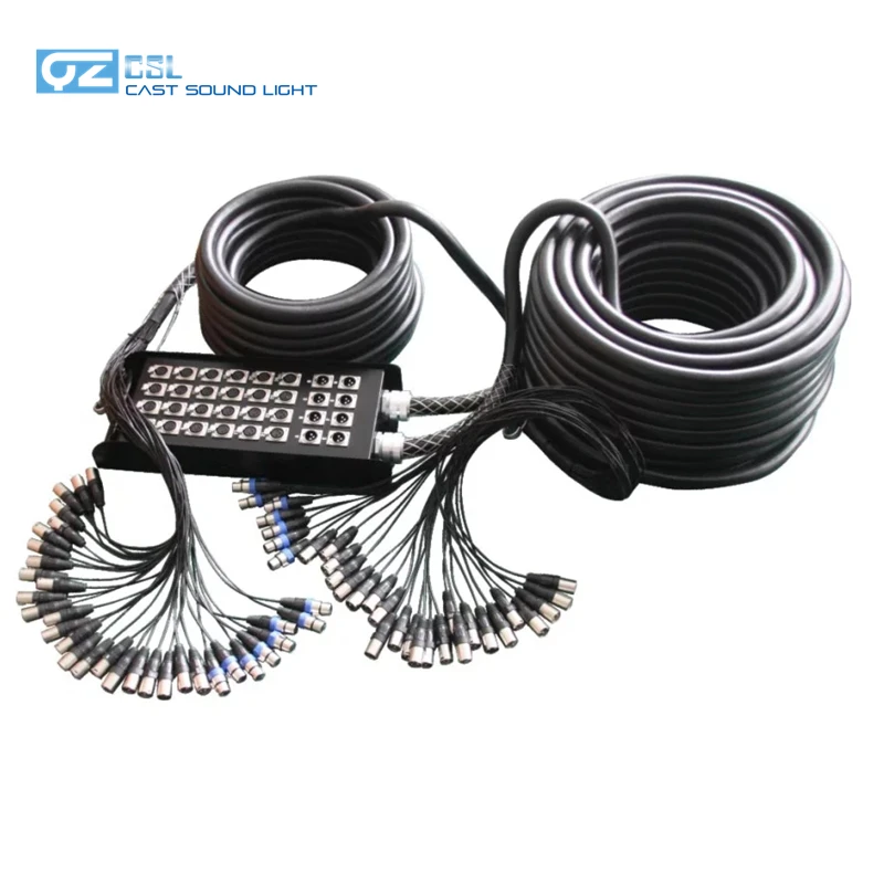 Two Way Audio Control System 32 Channels XLR Snake Cable with box ,40m + 20m
Two Way Audio Control System 32 Channels XLR Snake Cable with box ,40m + 20m