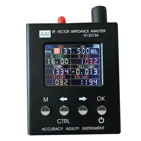 English version N1201SA 137.5MHz-2.7GHz UV RF Vector Impedance ANT SWR Antenna Analyzer Meter Tester
English version N1201SA 137.5MHz-2.7GHz UV RF Vector Impedance ANT SWR Antenna Analyzer Meter Tester