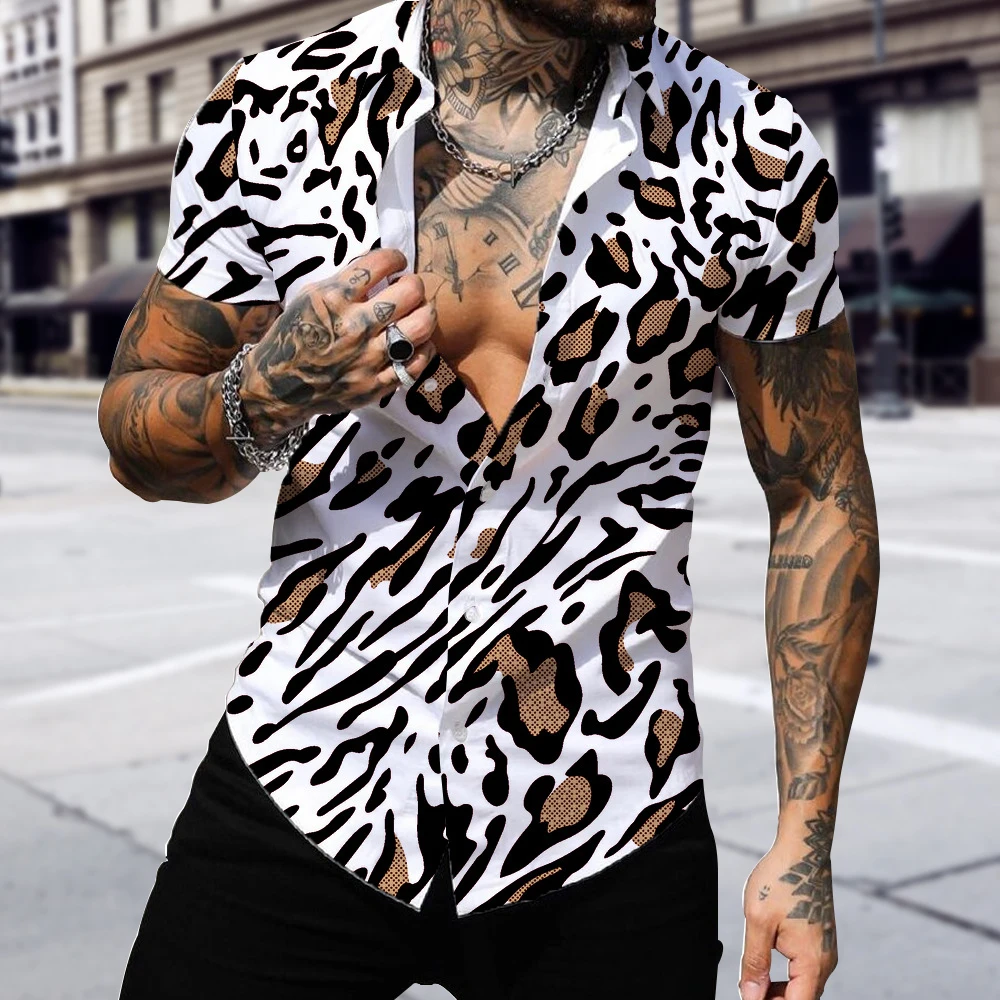 Men Summer Polyester Short Sleeve Shirt Print Casual Hawaiian Beach Male Top Turn-down Collar T-shirts Men's Clothes Blouse
Men Summer Polyester Short Sleeve Shirt Print Casual Hawaiian Beach Male Top Turn-down Collar T-shirts Men's Clothes Blouse